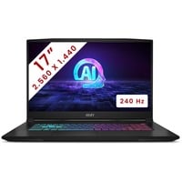 MSI Katana A17 AI (B8VG-834BE) 17.3"  gaming laptop Zwart | Ryzen 9 8945HS | RTX 4070 | 16 GB | 1 TB SSD | 240 Hz