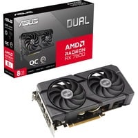 ASUS DUAL Radeon RX 7600 EVO OC grafische kaart Zwart, 1x HDMI, 3x DisplayPort