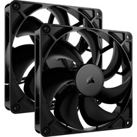 Corsair RS140 PWM case fan Zwart, 2 stuks, 4-pins PWM fan-connector