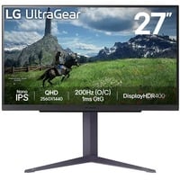 LG UltraGear 27GS85Q-B 27" gaming monitor Zwart, 2x HDMI, 1x DisplayPort, 200 Hz