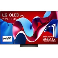 LG OLED65C46LA 65" Ultra HD OLED-tv Zwart, 4x HDMI, 3x USB-A, Optisch, CI, Bluetooth, LAN, WLAN, HDR10