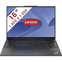 Lenovo ThinkPad E16 Gen 1 (21JT0020MB) 16"  laptop Zwart | Ryzen 7 7730U | Radeon Graphics | 16 GB | 512 GB SSD