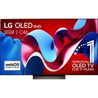 LG OLED77C46LA 77" Ultra HD OLED-tv Zwart, 4x HDMI, 3x USB-A, Optisch, CI, Bluetooth, LAN, WLAN, HDR10