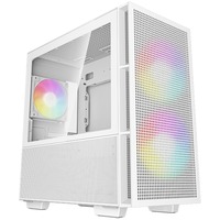 DeepCool CH360 mini tower behuizing Wit | 1x USB-A | 1x USB-C | RGB | Window