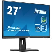 iiyama ProLite XUB2763HSU-B1 27" monitor Zwart, 100Hz, HDMI, DisplayPort, USB, Audio, AMD FreeSync