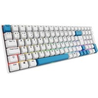 Sharkoon SKILLER SGK50 S2 PBT, gaming toetsenbord Wit, BE Lay-out, Gateron G Pro 3.0 Yellow, RGB leds, Hot-swappable