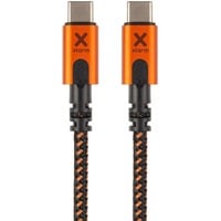 Xtorm Xtreme USB-C PD kabel 100W Oranje/zwart, 1,5 meter