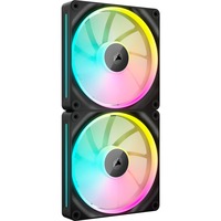 Corsair iCUE LINK LX140 RGB case fan Zwart, 2 stuks, 4-pins PWM fan-connector