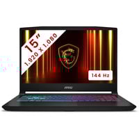 MSI Katana 15 HX (B14WGK-043BE) 15.6" gaming laptop Zwart | Core i7-14650HX | RTX 5070 | 16 GB | 512 GB SSD | 144 Hz
