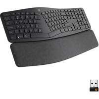 Logitech K860 ERGO Keyboard, toetsenbord Zwart, Bluetooth, US international ISO