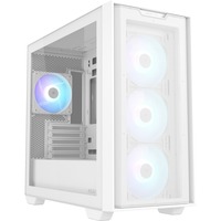 ASUS A21 PLUS TG ARGB mini tower behuizing Wit | 2x USB-A | RGB | Window