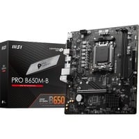 MSI PRO B650M-B socket AM5 moederbord Zwart, RAID, 2.5 Gb-LAN, Sound, µATX