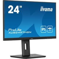 iiyama ProLite XUB2497HSN-B1 23.8" monitor Zwart, 100Hz, HDMI, Display Port, USB-C, LAN, Audio