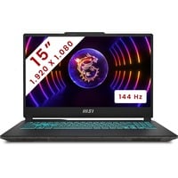 MSI Cyborg 15 (A12VE-299BE) 15.6"  gaming laptop Zwart | Core i7-12650H | RTX 4050 | 16 GB | 512 GB SSD | 144 Hz