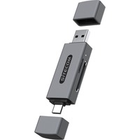Sitecom USB-A + USB-C Stick kaartlezer (104MB/s) Grijs