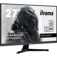 iiyama G-Master Black Hawk G2745QSU-B1 27" gaming monitor Zwart, 100Hz, HDMI, DisplayPort, USB, Audio