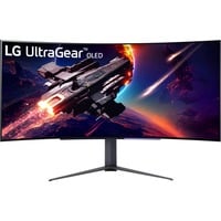 LG UltraGear OLED 45GR95QE-B 44.5" Curved UltraWide gaming monitor Zwart, 2x HDMI, 1x DisplayPort, USB-At, USB-B, 240 Hz