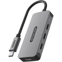 Sitecom USB-C naar 4x USB-C usb-hub Grijs