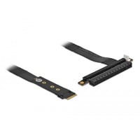 DeLOCK M.2 Key M > PCIe x16 NVMe adapter Zwart, 0,2 meter