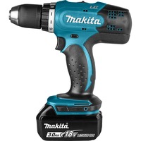 Makita 18 V Boor-/schroefmachine DDF453SFE schroefboor Blauw/zwart, Koffer, oplader en 2 accu's inbegrepen