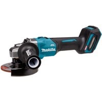 Makita 40 V Max Haakse accu slijper 125 mm XGT haakse slijper Blauw/zwart, Mbox, oplader en 2 accu's inbegrepen