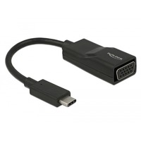 DeLOCK USB Type-C male > VGA female adapter Zwart
