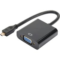 Digitus Micro-HDMI naar VGA converter adapter Zwart