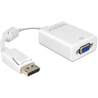 DeLOCK DisplayPort 1.2 > VGA adapter Wit, 0,22 meter