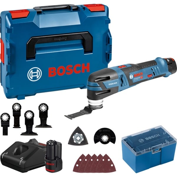 Duwen Ga terug Omtrek Bosch Professional Accu Multi-Cutter GOP 12V-28 Professional  multifunctioneel gereedschap Blauw/zwart, Accu inbegrepen