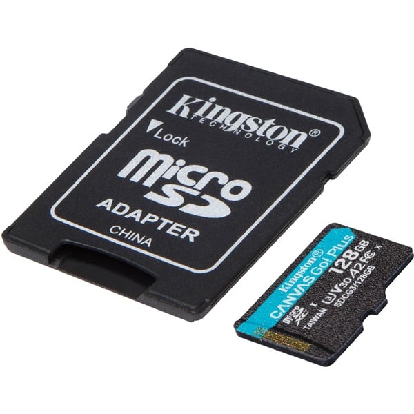 Карта памяти 128gb microsdxc kingston canvas go plus class 10 uhs i u3